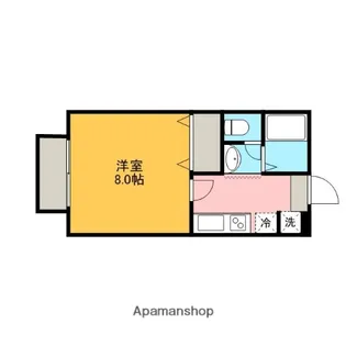 HOPEHILL【201号室】の間取り