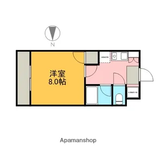 アヴェニール近信【201号室】の間取り