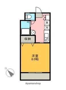 鏡山マンションⅠ【206号室】の間取り