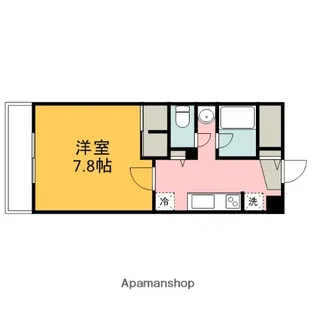 ヴィラ・カトレア【703号室】の間取り