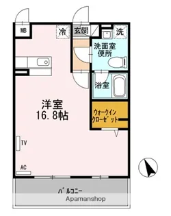 ヴェルテュー・デュ・シャトーB館【3階】の間取り