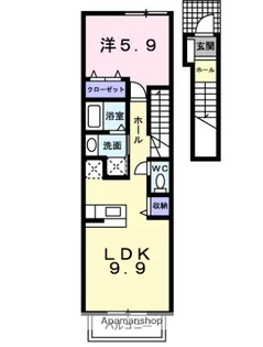 ネオステージB【201号室】の間取り