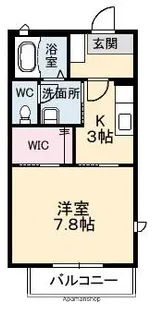 プランタン A棟 (下見)【102号室】の間取り