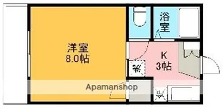 グリーンコーポA【202号室】の間取り