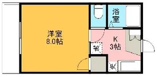 グリーンコーポA【205号室】の間取り