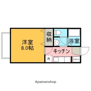 ロードハウスD【203号室】の間取り