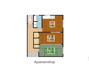 中長者貸家【2号室】の間取り