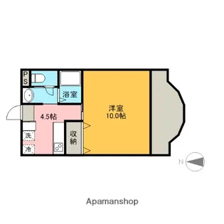 TN布袋【102号室】の間取り