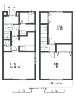 カーサ・マルナ【3号室】の間取り