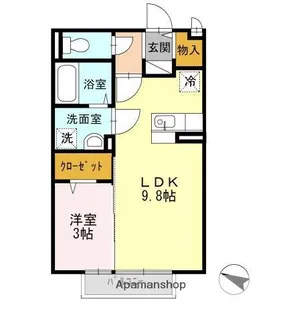 ダイヤモンドライフ【2階】の間取り