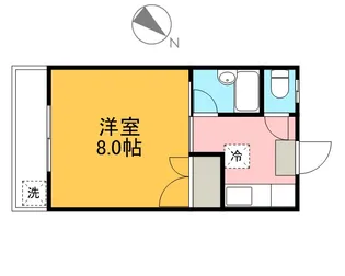 尾形ハイツC棟【110号室】の間取り