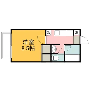 パルハイツUⅢ【203号室】の間取り