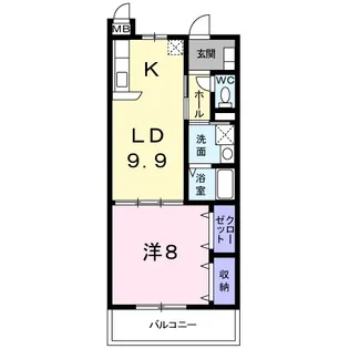 プリムローズ【1階】の間取り