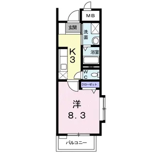 ロマ グランデ【3階】の間取り
