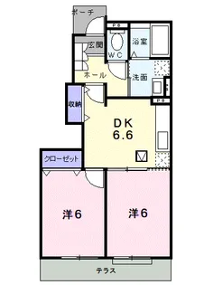 ヴェル フォーレ【1階】の間取り