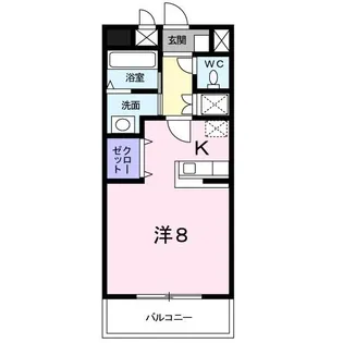 ペスカ フィオーレ【6階】の間取り