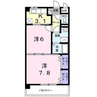 デスパシオA【1階】の間取り