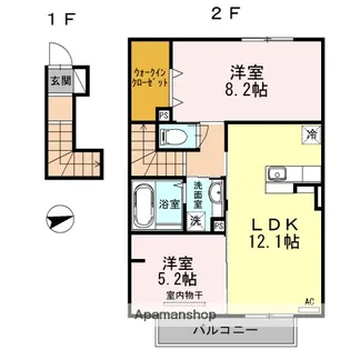 フレシール【2階】の間取り