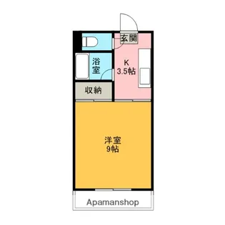 ウエストC棟【307号室】の間取り