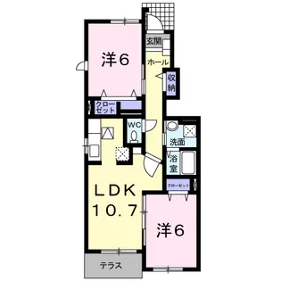 アクティフA【1階】の間取り