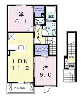 ベルメゾン C【2階】の間取り