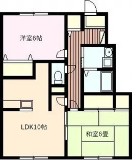 フォーティニアひらいわ E【101号室号室】の間取り