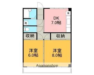 ムカイヤマビル【301号室】の間取り