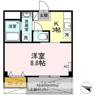CREST OSHIKAWA【2階】の間取り
