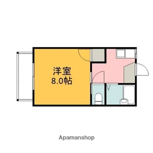 中垣ルネッサンスB【21号室】の間取り