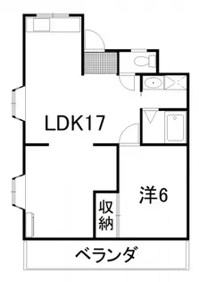 ラジュール 1LDK【105号室号室】の間取り