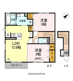 ルミエール A棟【2階】の間取り