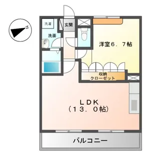 フィオレット【2階】の間取り
