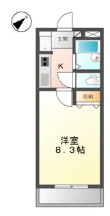 サンパティオ幸本 Ⅱ【1階】の間取り