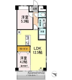 OTO寺家駅前【4階】の間取り