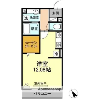 D−ROOM花梨D棟【3階】の間取り