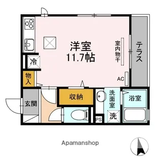 ハイアークE【1階】の間取り