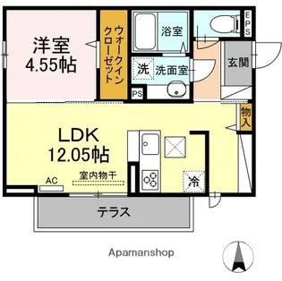 ジョイアススマート西条【2階】の間取り