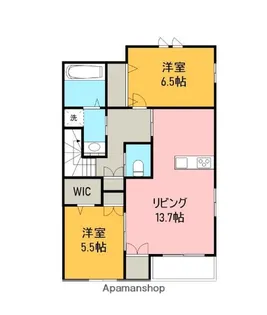 ヘーベルメゾン八本松【204号室】の間取り