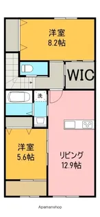 広島県東広島市西条町寺家【アパート】の間取り