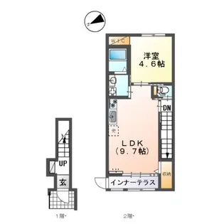 アイリスE【2階】の間取り