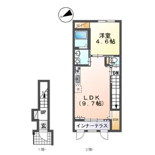 アイリスE【2階】の間取り