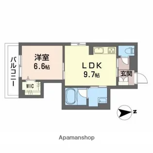 LA ROUTE【301号室】の間取り