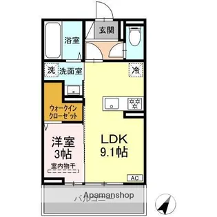 パストラル ヴィラ【3階】の間取り
