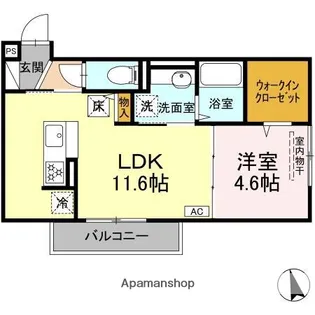 メゾングランレーヴ B棟【1階】の間取り