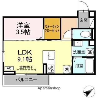 レグルス Ⅱ【3階】の間取り
