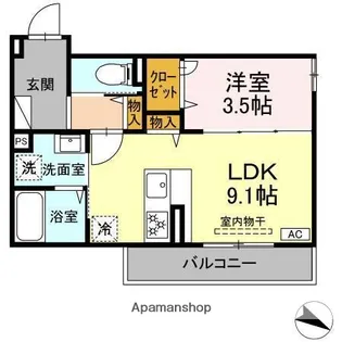 メルベーユ【3階】の間取り