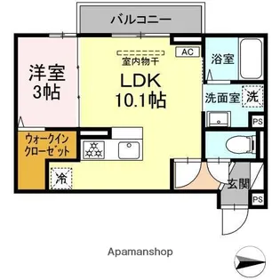 サンフィット A棟【2階】の間取り