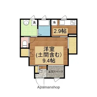 S.A.BOX寺家B棟【1階】の間取り