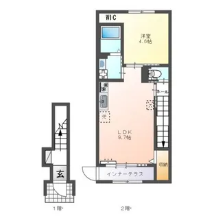 イーストヒルズI【2階】の間取り
