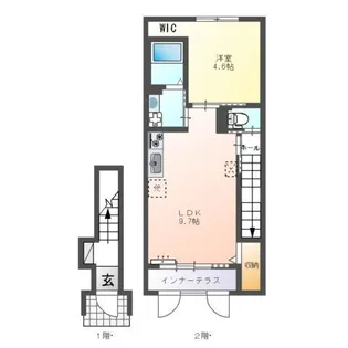 イーストヒルズI【2階】の間取り